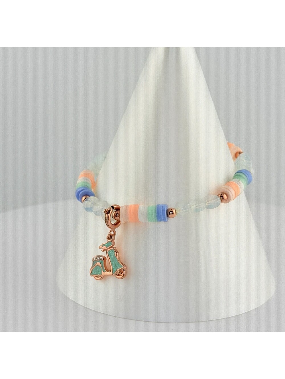 Bomb Party Single Stack Bracelet - on Rose Gold #35